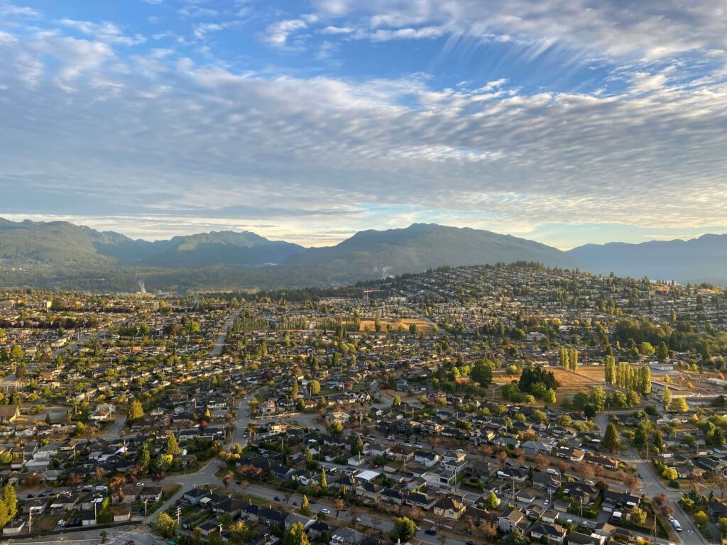aerial view of Brentwood