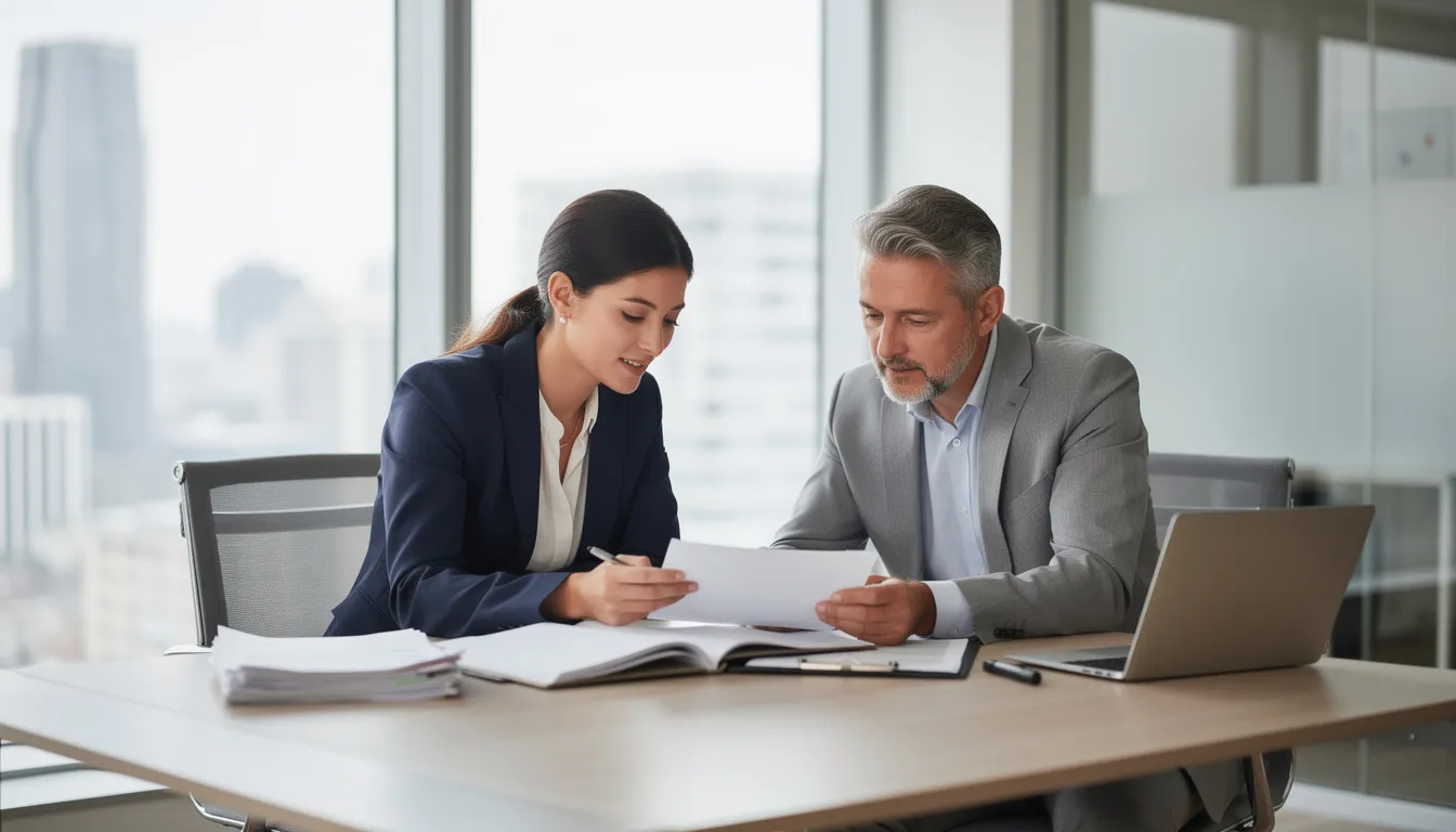 Male and female notary public
